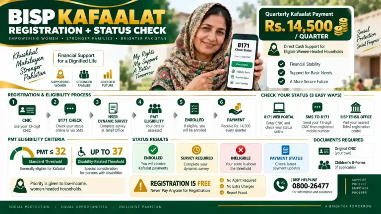 BISP Registration Rejected? Common Reasons & Reapplying BISP Kafalat Online Registration & Status Check