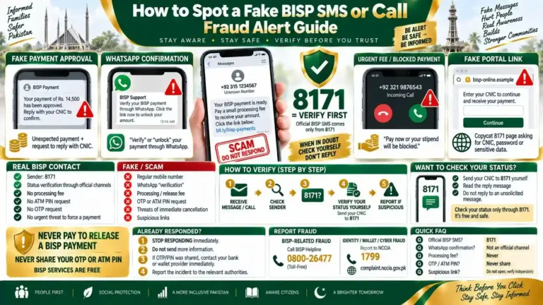 How to Spot a Fake BISP SMS or Call (Fraud Alert Guide) How to Spot a Fake BISP SMS or Call (Fraud Alert Guide)