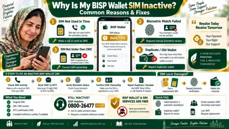 Why Is My BISP Wallet SIM Inactive? Common Reasons Why Is My BISP Wallet SIM Inactive? Common Reasons
